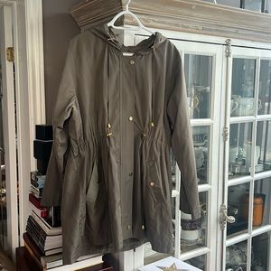 NWOT MFM ORIGINAL Green Hooded Lightweight Jacket, 1- fits like a M us